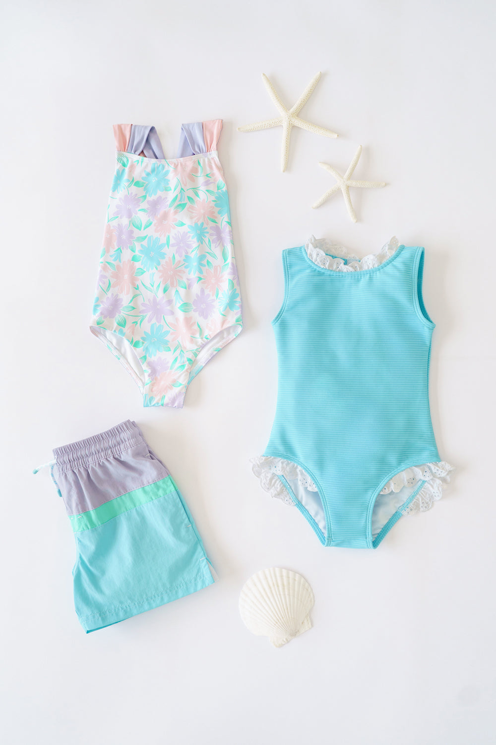 Beaufort Bonnet Country Club Colorblock Trunks - Lauderdale Lavender