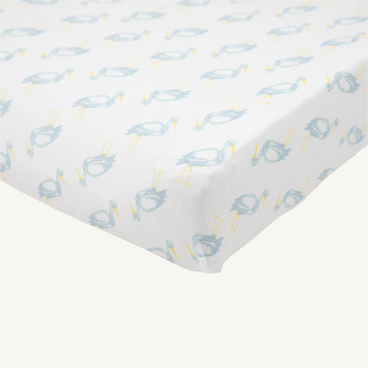 Beaufort Bonnet Cheeky Changing Pad Cover - Sir Proper Stork