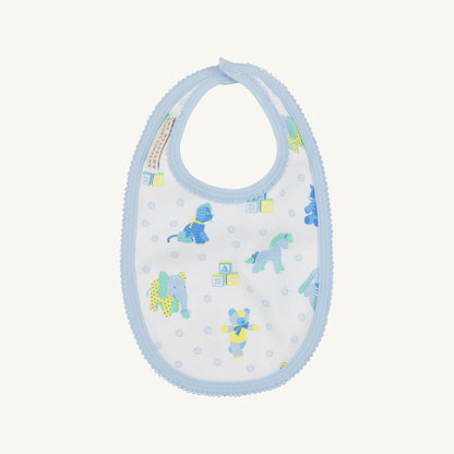 Beaufort Bonnet Bib - Cuddle Up Cutie (Buckhead Blue) & Buckhead Blue