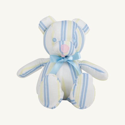 Beaufort Bonnet Bradley Bear - Spartanburg Stripe and Beale Street Blue