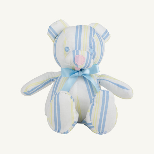 Beaufort Bonnet Bradley Bear - Spartanburg Stripe and Beale Street Blue