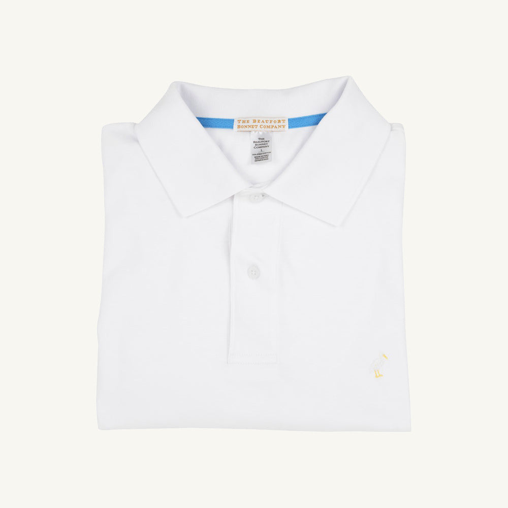 Beaufort Bonnet Croquet Party Polo - Worth Avenue White with Multicolor Stork