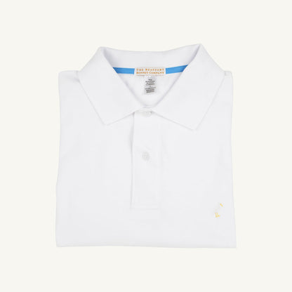Beaufort Bonnet Croquet Party Polo - Worth Avenue White with Multicolor Stork