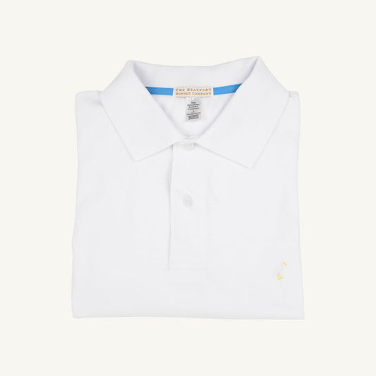 Beaufort Bonnet Croquet Party Polo - Worth Avenue White with Multicolor Stork