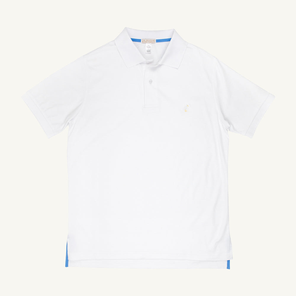 Beaufort Bonnet Croquet Party Polo - Worth Avenue White with Multicolor Stork