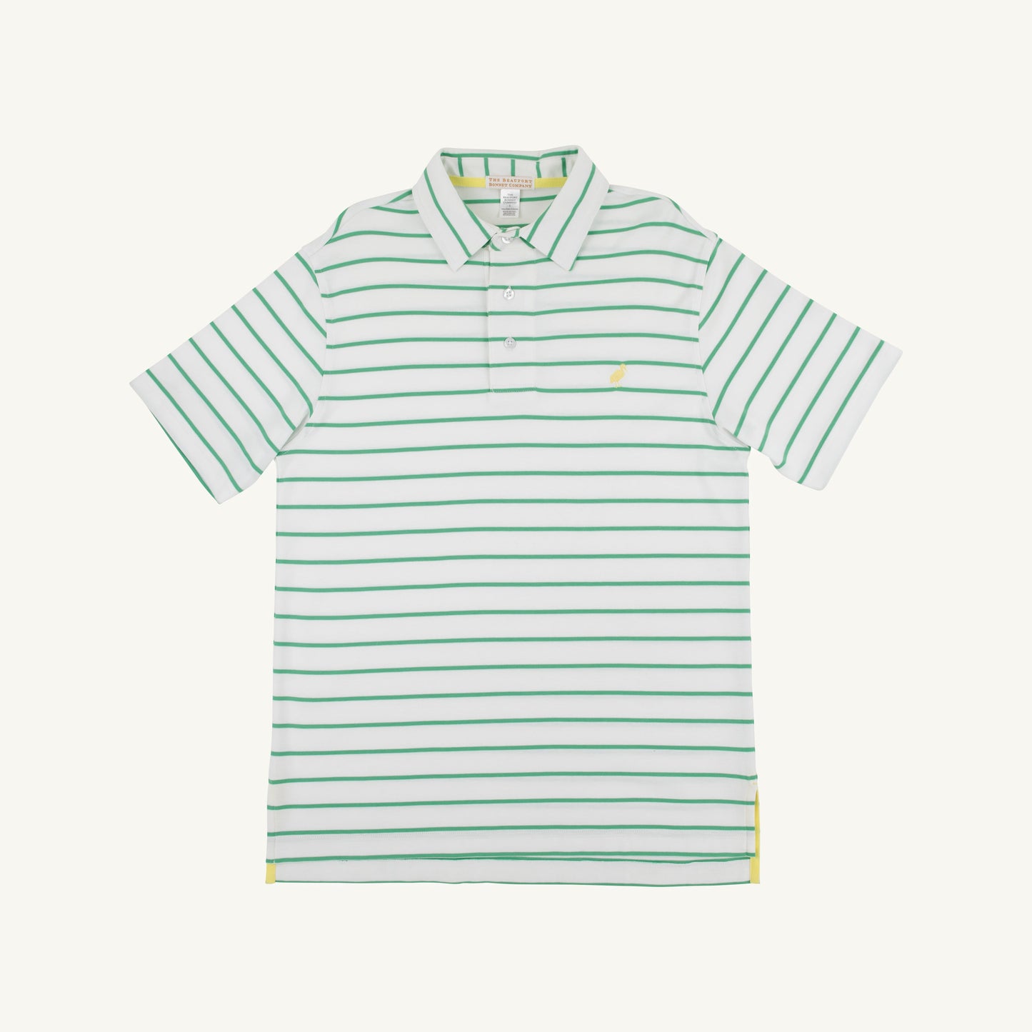 Beaufort Bonnet Croquet Party Polo - Gibson Island Green Stripe