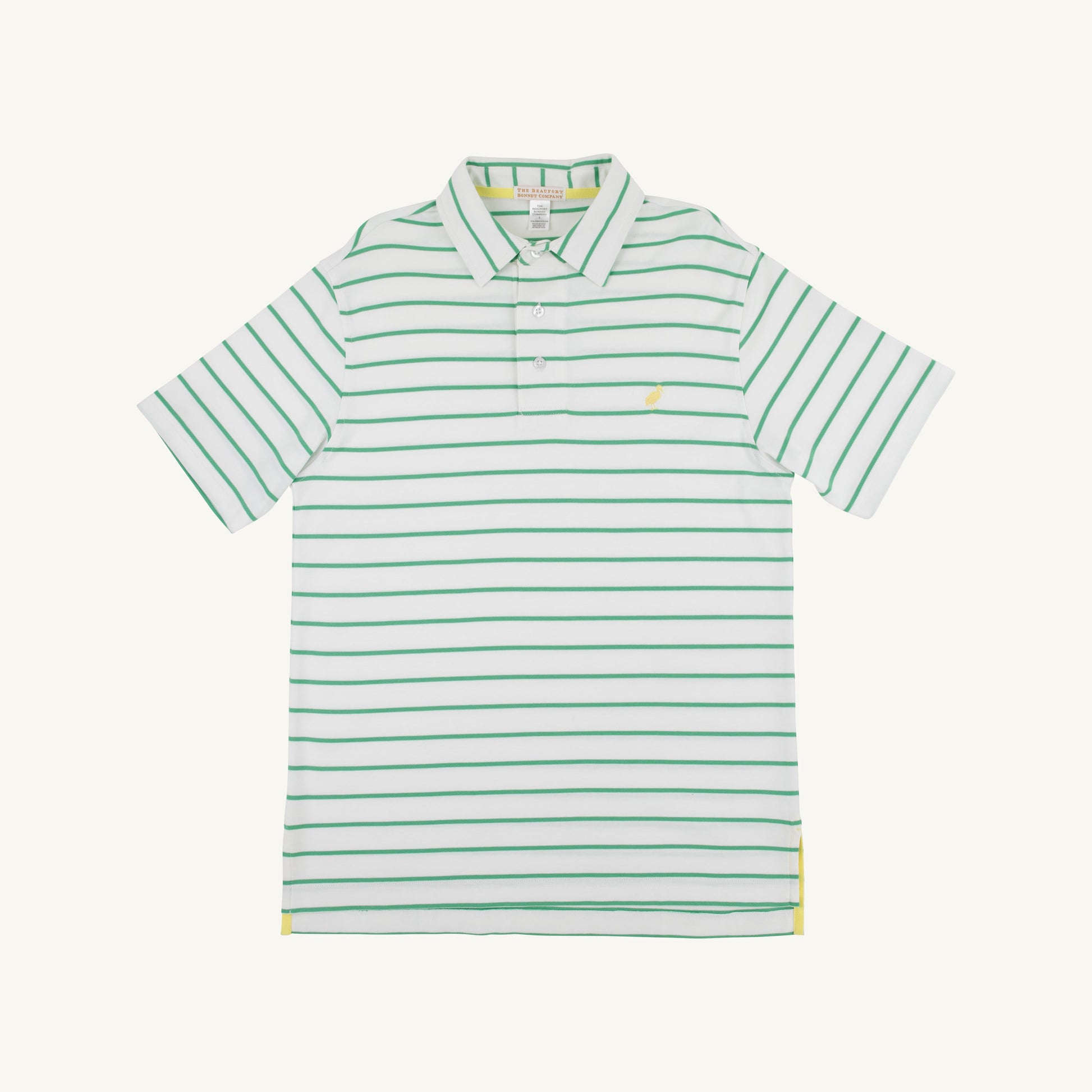 Beaufort Bonnet Croquet Party Polo - Gibson Island Green Stripe