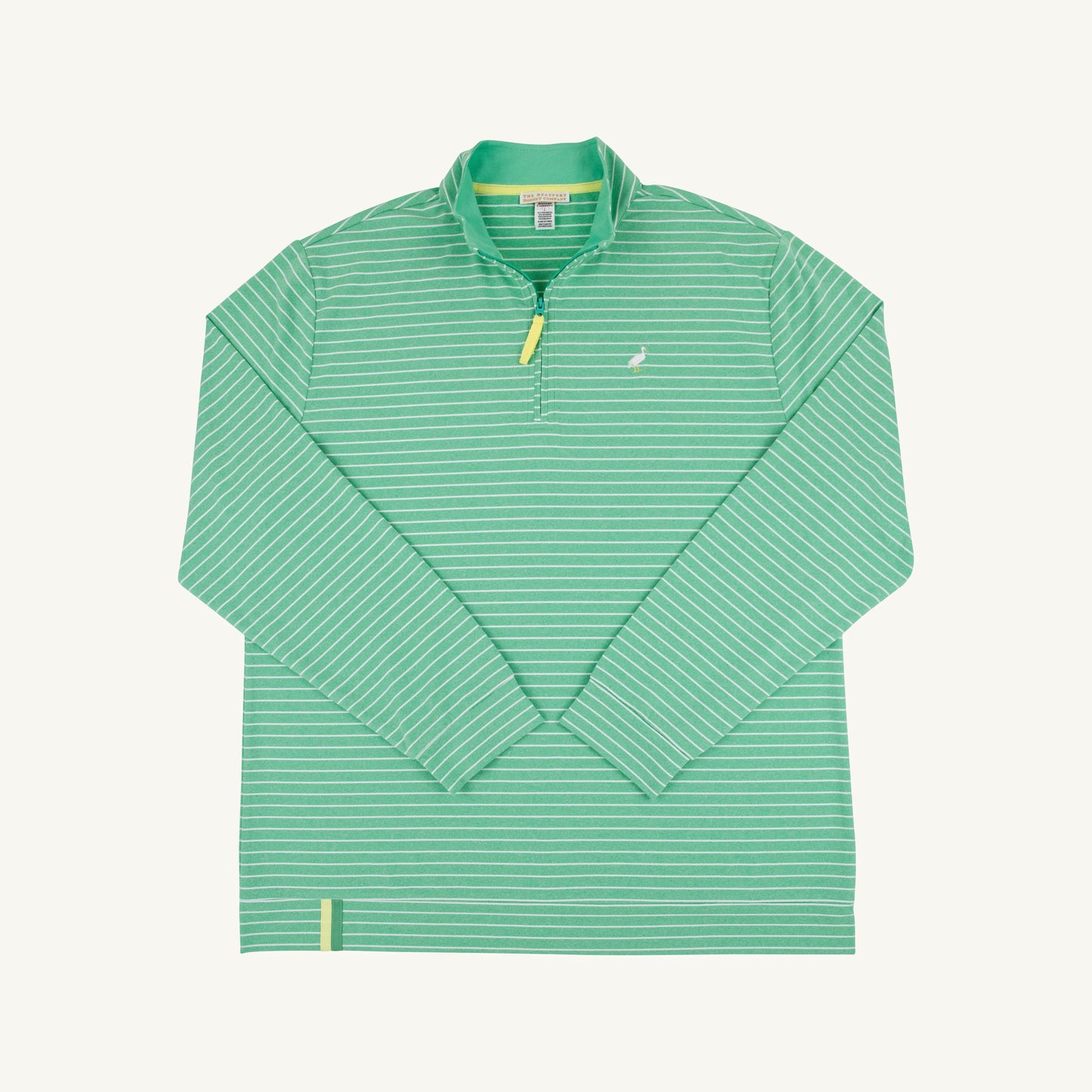 Beaufort Bonnet Prepletic™ Men's Hayword Half Zip - Gibson Island Green Stri
