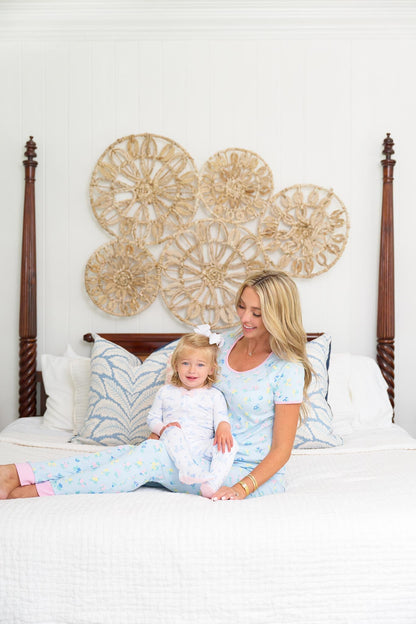 Beaufort Bonnet Stay in Bed Set - Little London Flowers & Pier Party Pink