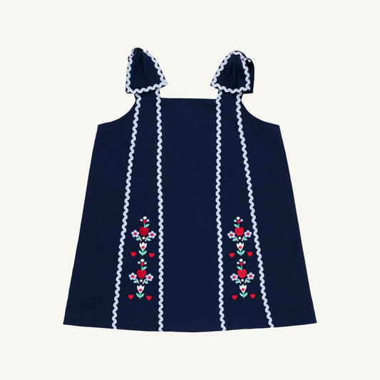 Beaufort Bonnet Donna Dress - Nantucket Navy & Beale Street Blue & Flowers