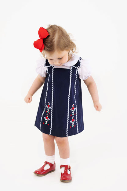 Beaufort Bonnet Donna Dress - Nantucket Navy & Beale Street Blue & Flowers