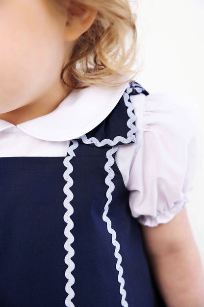 Beaufort Bonnet Donna Dress - Nantucket Navy & Beale Street Blue & Flowers