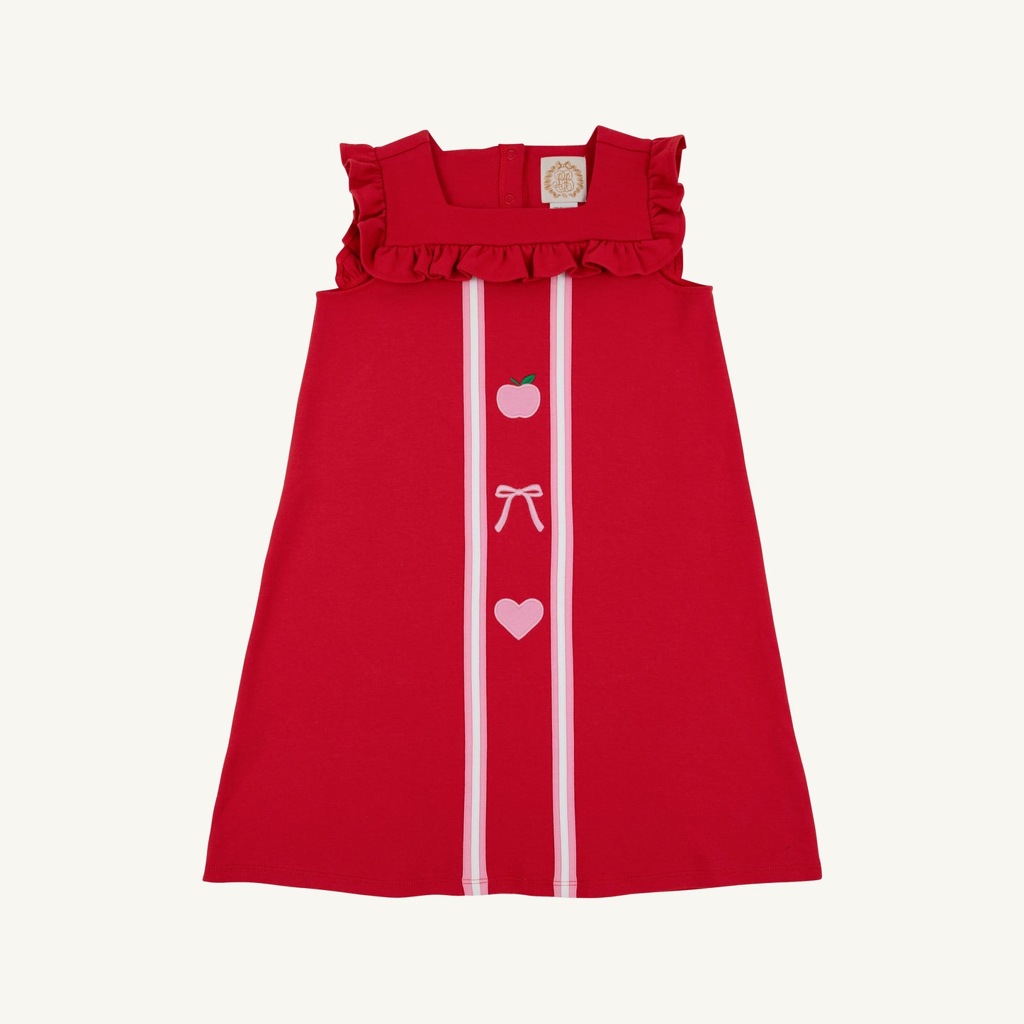Beaufort Bonnet Darla Dress - Richmond Red & Hamptons Hot Pink & Appliques