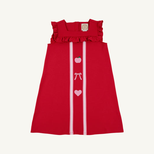 Beaufort Bonnet Darla Dress - Richmond Red & Hamptons Hot Pink & Appliques