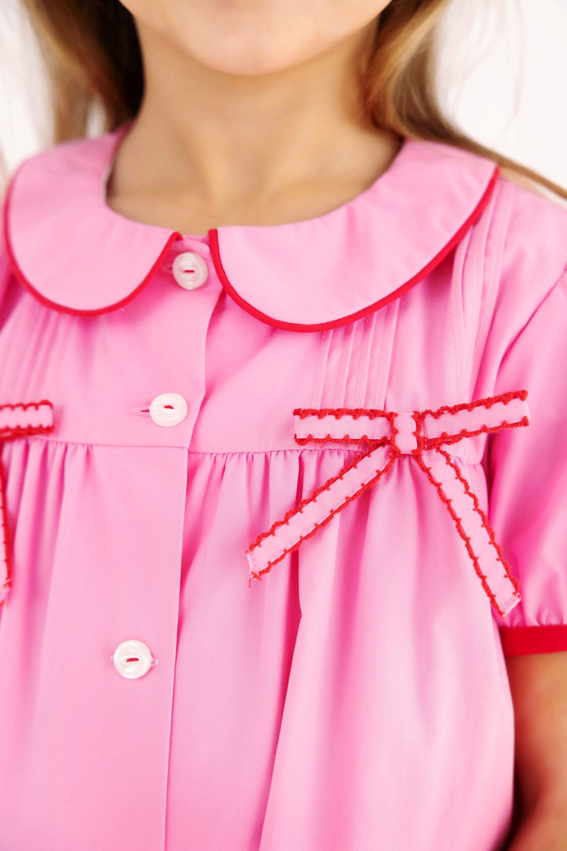 Beaufort Bonnet Tabitha's Teacher's Pet Dress - Hamptons Hot Pink & Red
