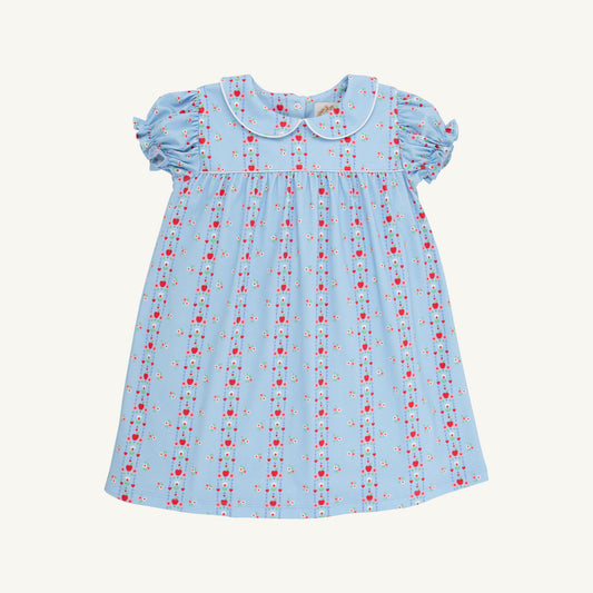 Beaufort Bonnet Holly Day Dress - First Day Flowers & Worth Avenue White
