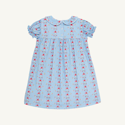 Beaufort Bonnet Holly Day Dress - First Day Flowers & Worth Avenue White