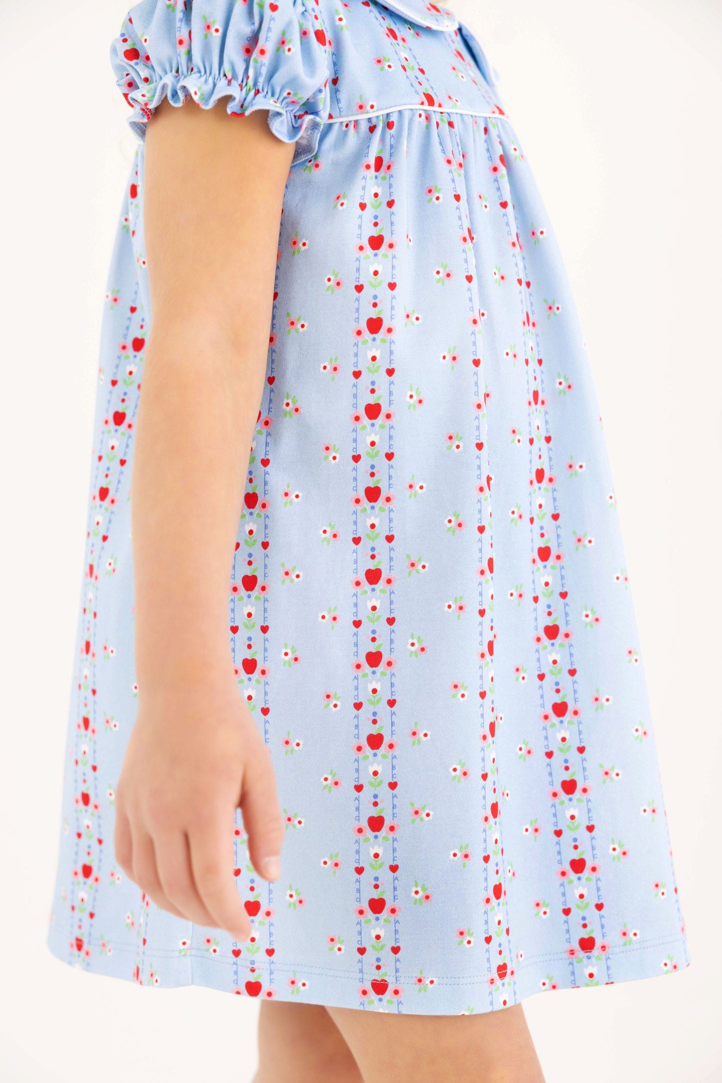 Beaufort Bonnet Holly Day Dress - First Day Flowers & Worth Avenue White