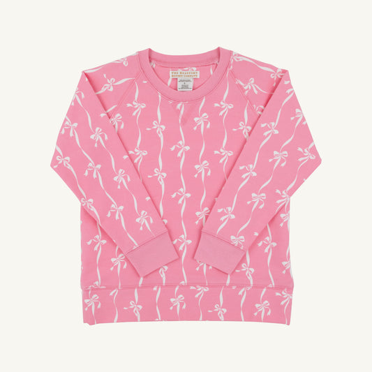 Beaufort Bonnet Cassidy Comfy Crewneck - Bell Court Bows (Hamptons Hot Pink)