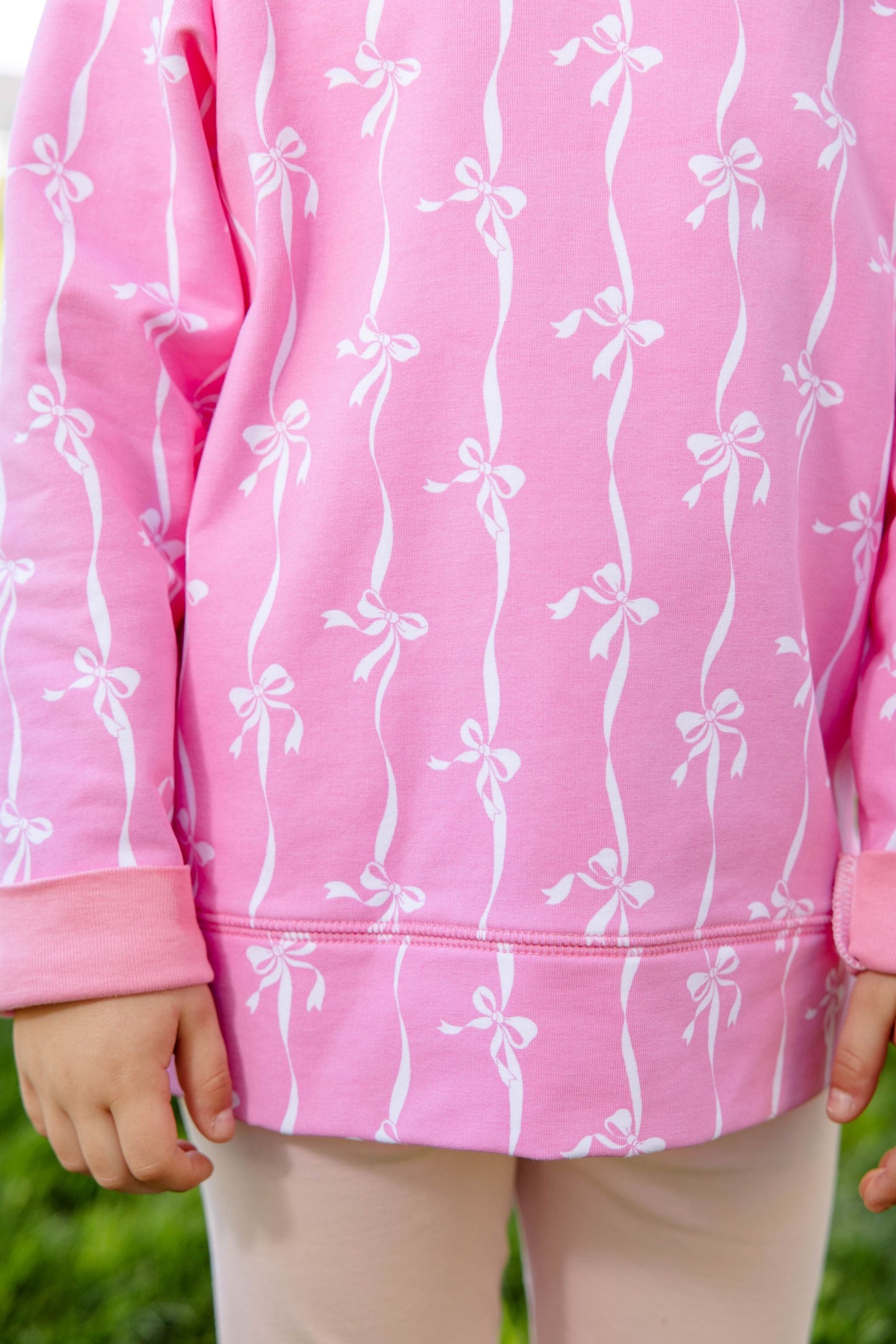 Beaufort Bonnet Cassidy Comfy Crewneck - Bell Court Bows (Hamptons Hot Pink)