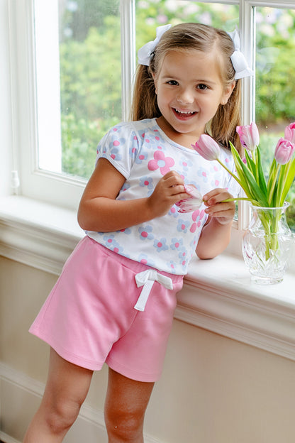 Beaufort Bonnet Shipley Shorts - Hamptons Hot Pink with Worth Avenue White