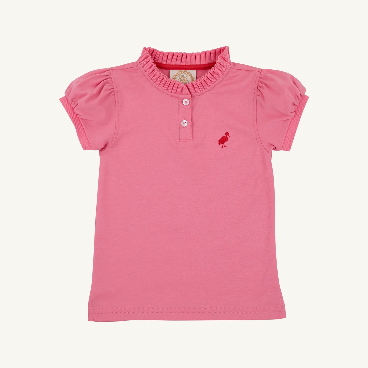 Beaufort Bonnet Little Miss Prim & Proper Polo - Hamptons Hot Pink & Red