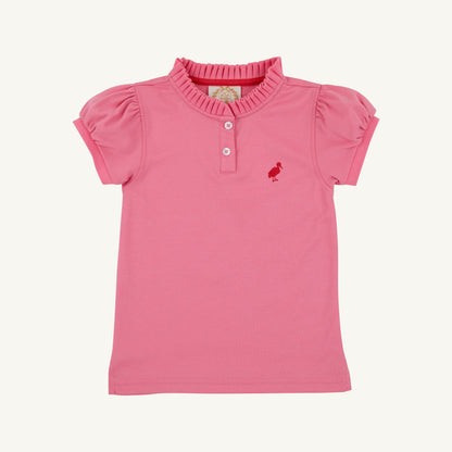Beaufort Bonnet Little Miss Prim & Proper Polo - Hamptons Hot Pink & Red