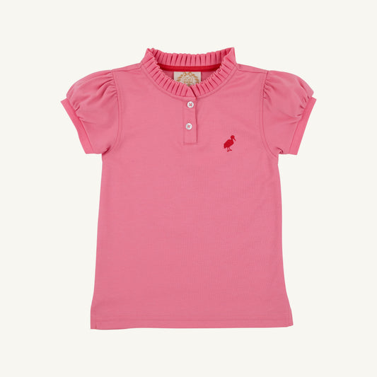 Beaufort Bonnet Little Miss Prim & Proper Polo - Hamptons Hot Pink & Red