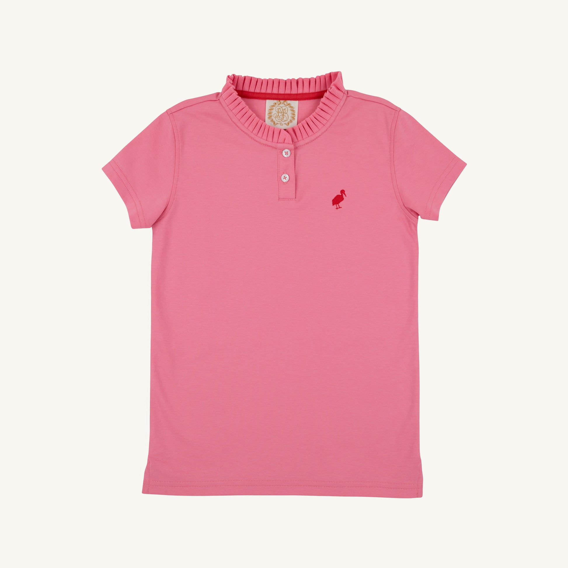 Beaufort Bonnet Little Miss Prim & Proper Polo - Hamptons Hot Pink & Red