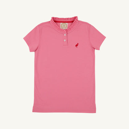 Beaufort Bonnet Little Miss Prim & Proper Polo - Hamptons Hot Pink & Red