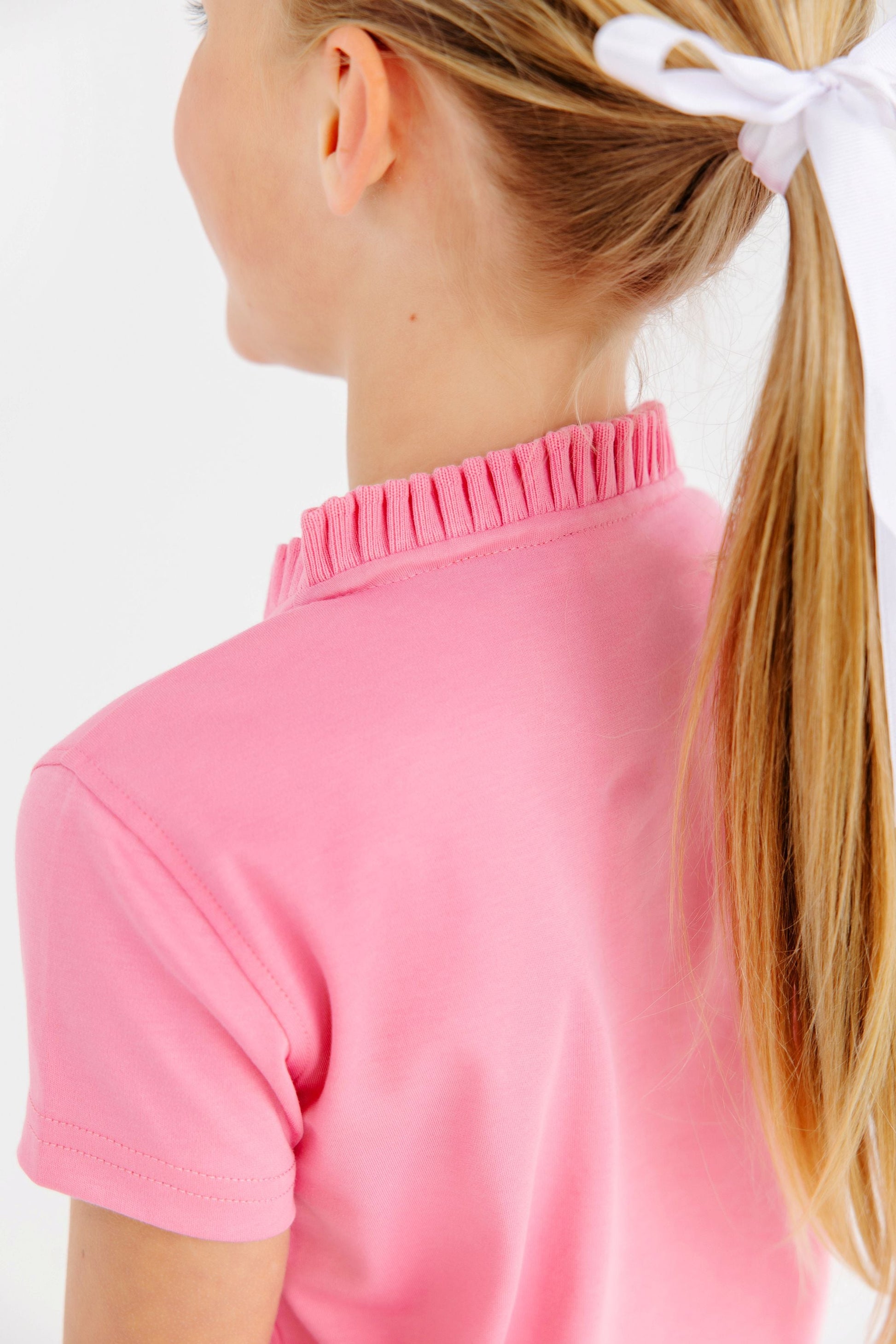 Beaufort Bonnet Little Miss Prim & Proper Polo - Hamptons Hot Pink & Red