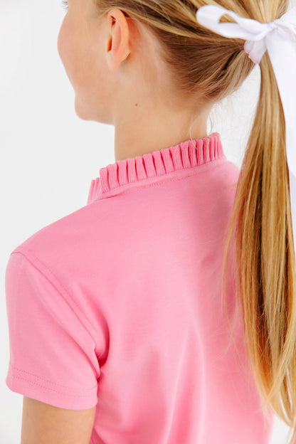 Beaufort Bonnet Little Miss Prim & Proper Polo - Hamptons Hot Pink & Red