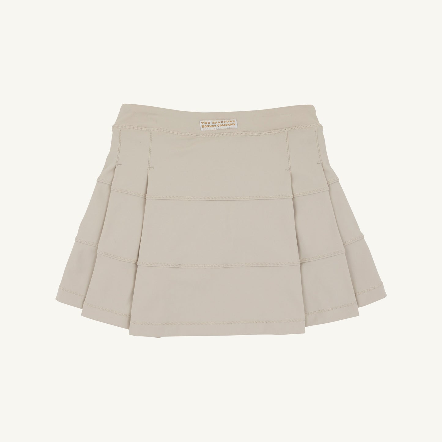 Beaufort Bonnet Prepletic™ Prep School Skort - Keeneland Khaki & Pearl Stork