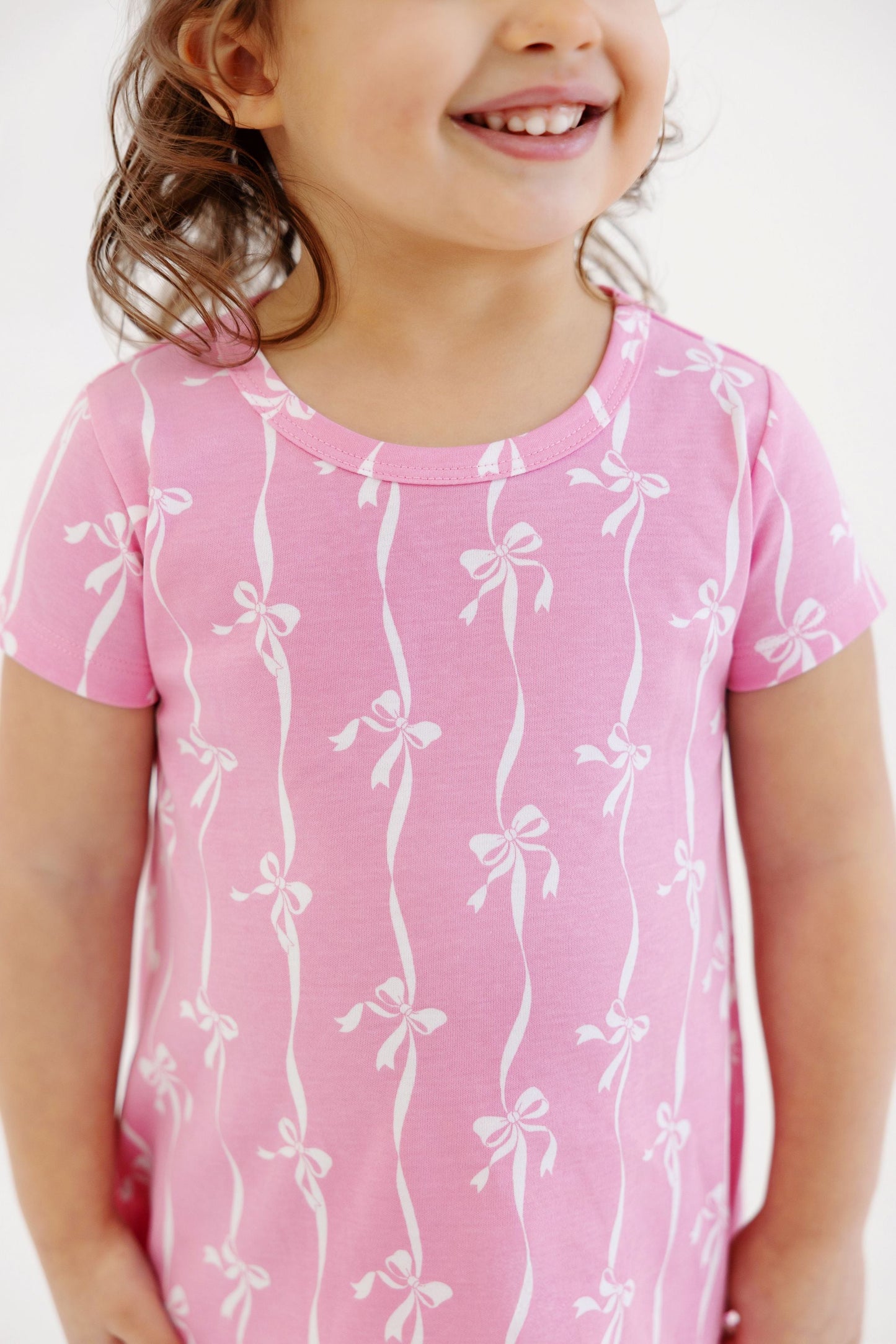Beaufort Bonnet Polly Play Dress - Bell Court Bows (Hamptons Hot Pink)