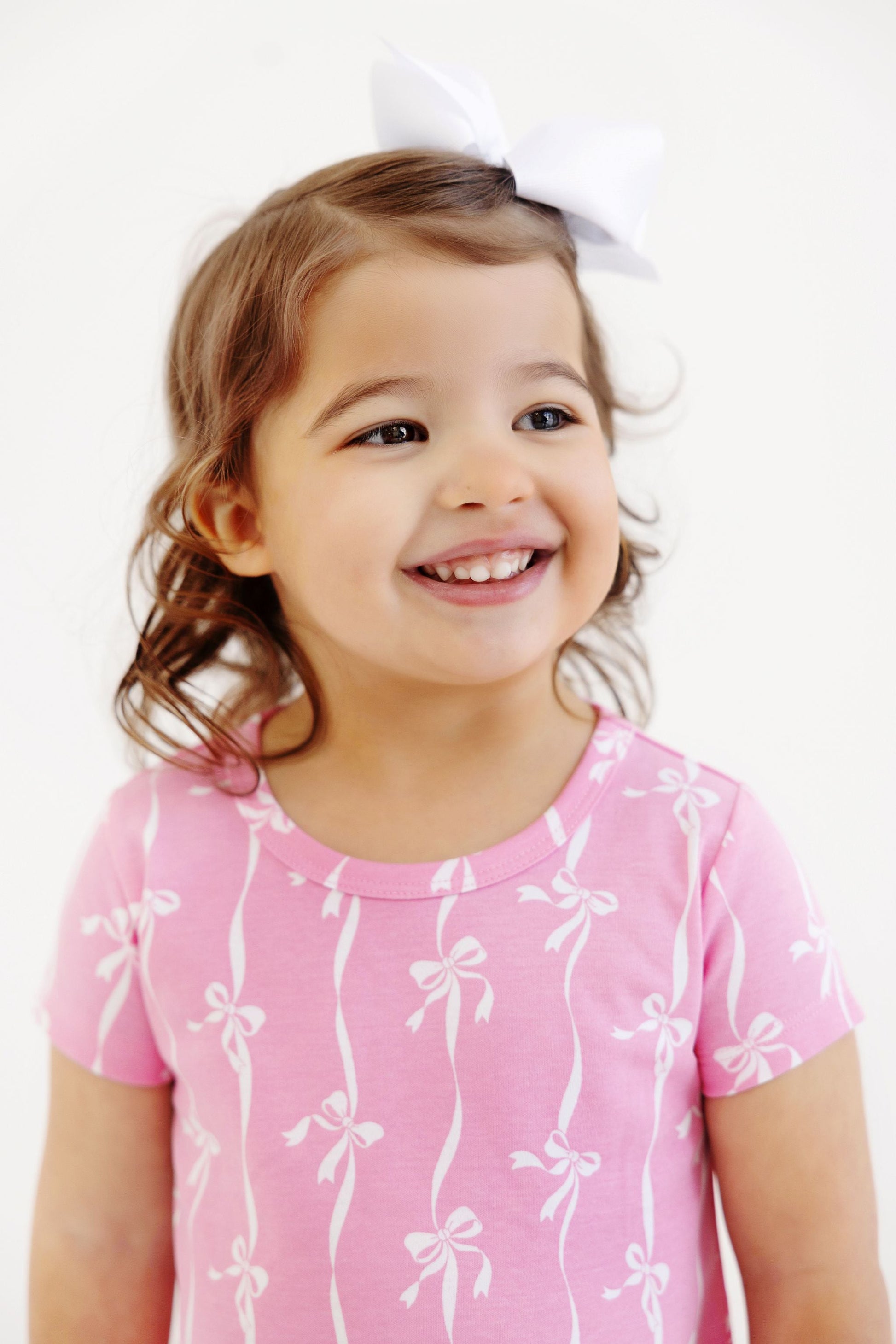 Beaufort Bonnet Polly Play Dress - Bell Court Bows (Hamptons Hot Pink)