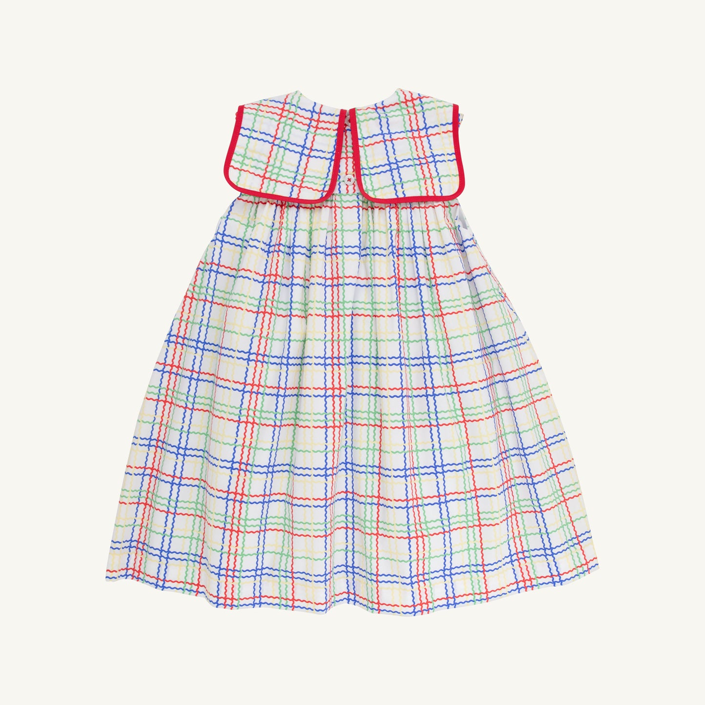Beaufort Bonnet Sleeveless Stewart's Collar Dress - Wellington Windowpane