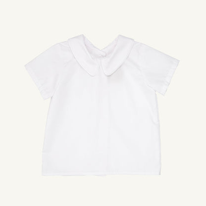 Beaufort Bonnet Peter Pan Collar Shirt & Onesie (Short Sleeve Woven) - Worth Avenue Wh