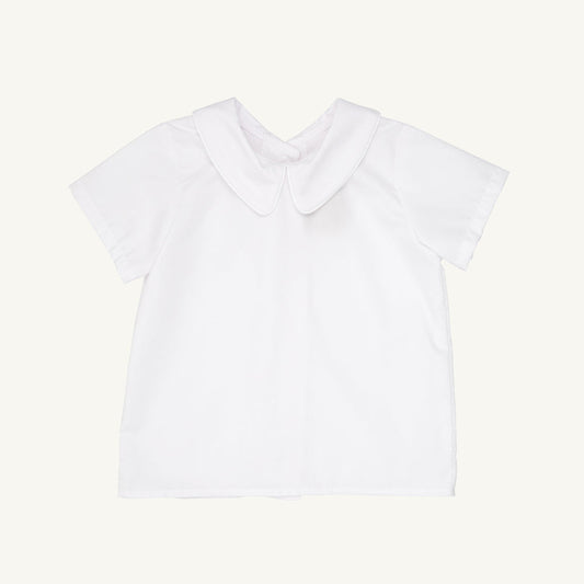 Beaufort Bonnet Peter Pan Collar Shirt & Onesie (Short Sleeve Woven) - Worth Avenue Wh