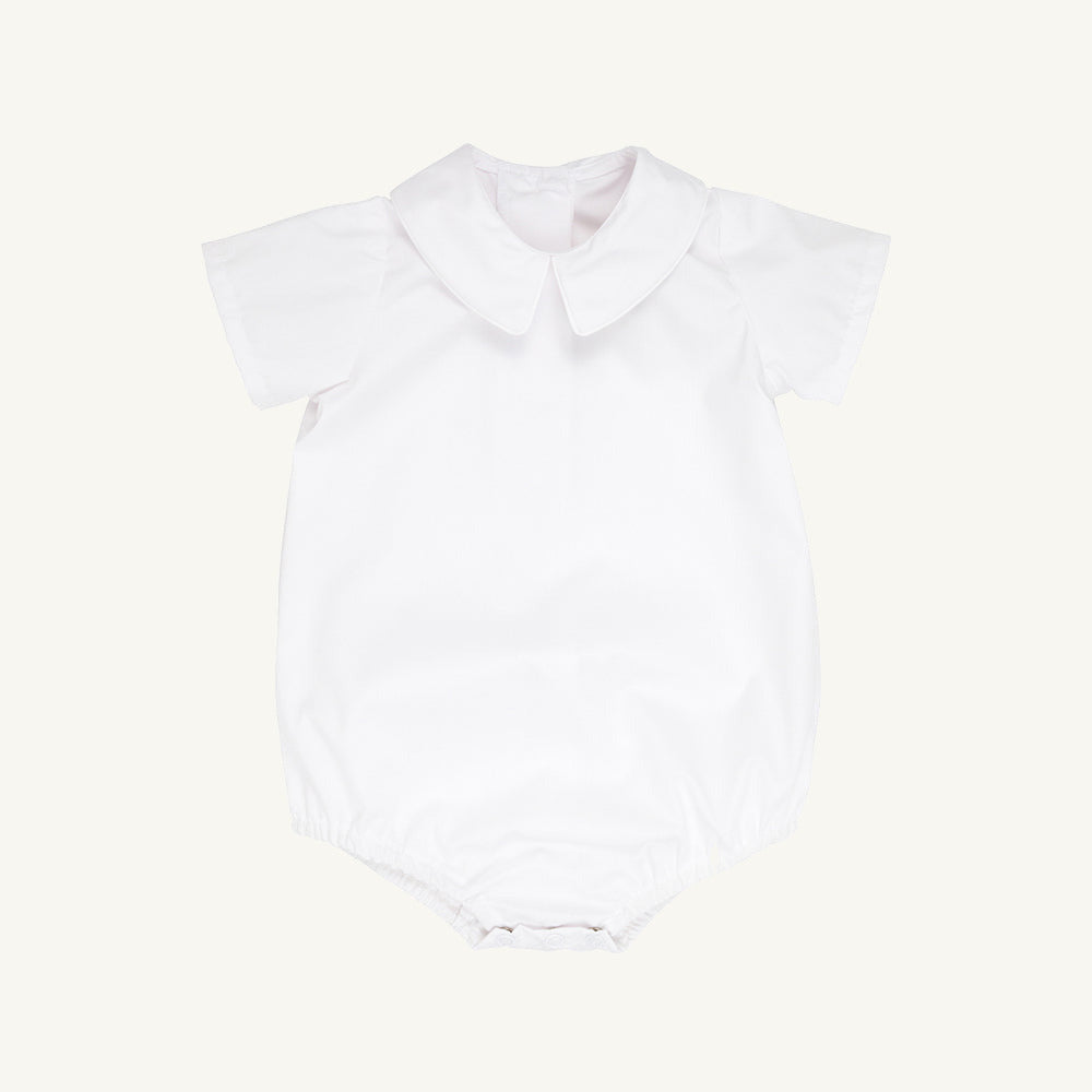 Beaufort Bonnet Peter Pan Collar Shirt & Onesie (Short Sleeve Woven) - Worth Avenue Wh