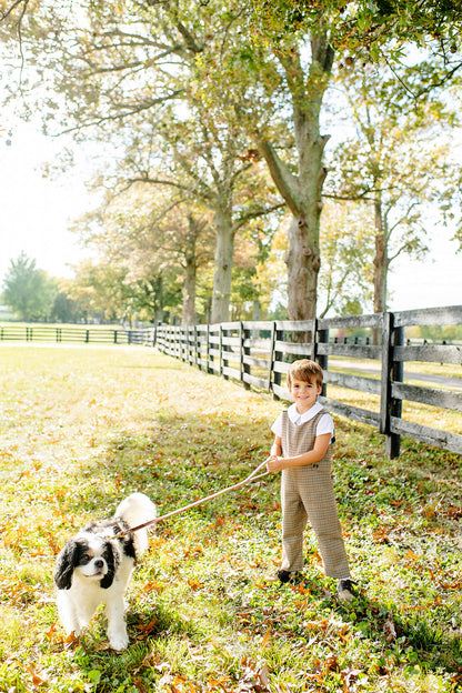 Beaufort Bonnet Peter Pan Collar Shirt & Onesie (Short Sleeve Woven) - Worth Avenue Wh