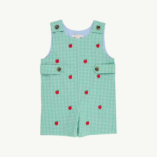 Beaufort Bonnet Critter Jack Keene Jon Jon - Green Gingham & Apples
