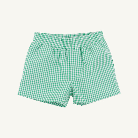 Beaufort Bonnet Sheffield Shorts - Gibson Island Green Mini Gingham