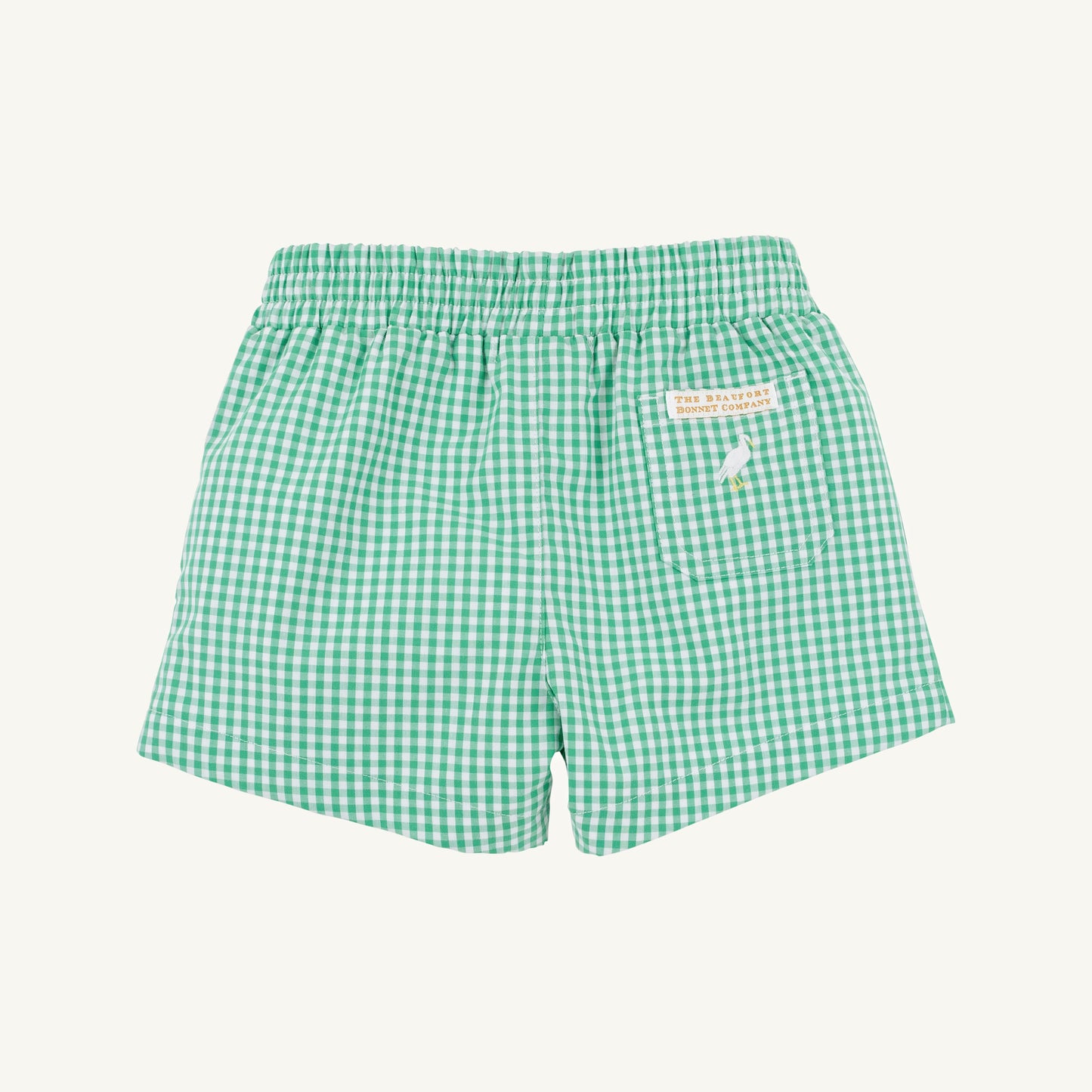 Beaufort Bonnet Sheffield Shorts - Gibson Island Green Mini Gingham
