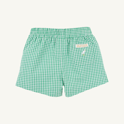 Beaufort Bonnet Sheffield Shorts - Gibson Island Green Mini Gingham