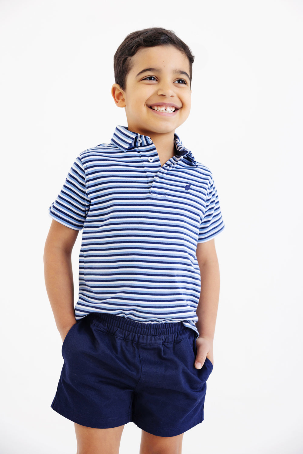 Beaufort Bonnet Sheffield Shorts - Nantucket Navy with Keeneland Khaki Stork