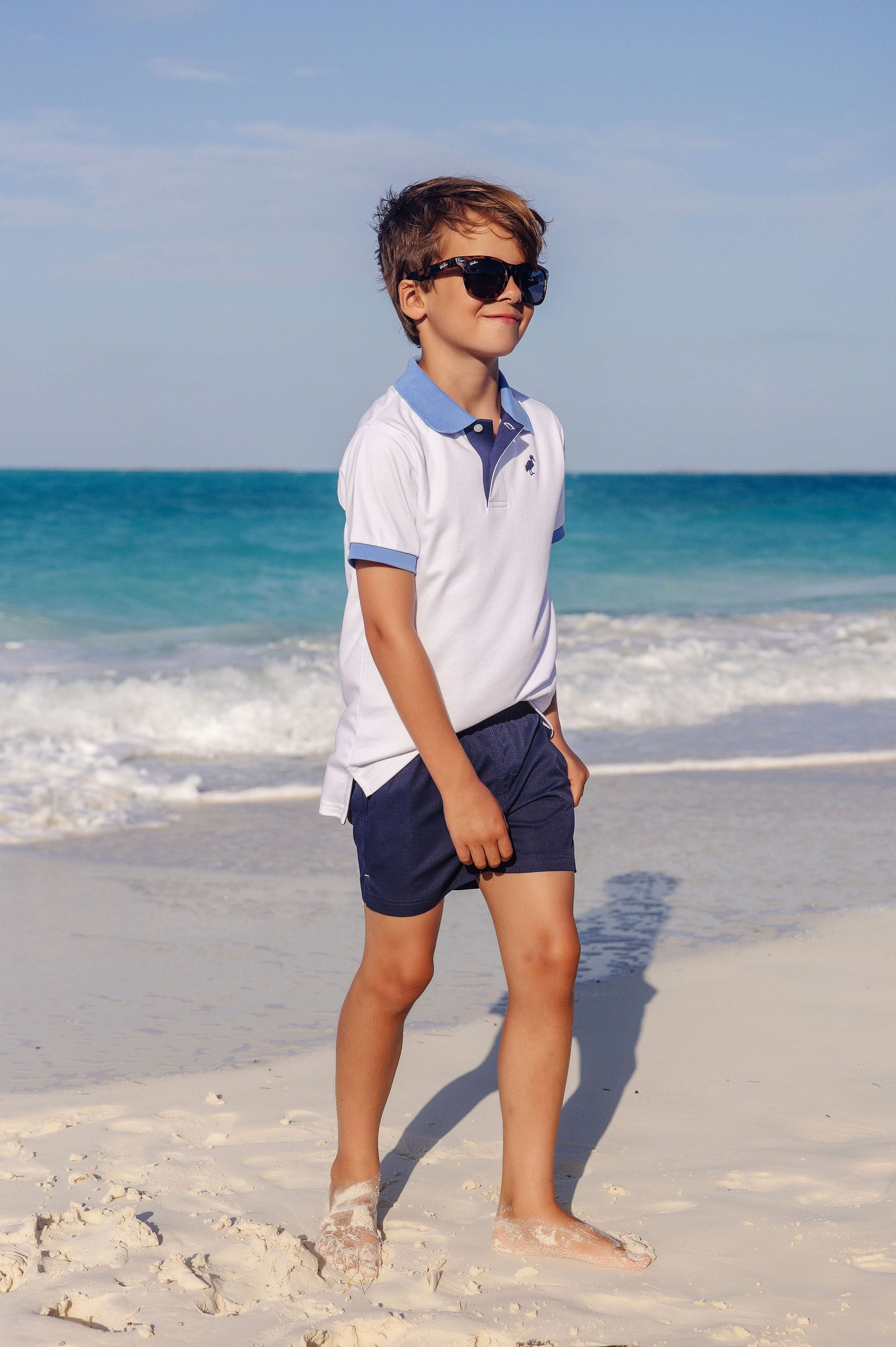 Beaufort Bonnet Sheffield Shorts - Nantucket Navy with Keeneland Khaki Stork