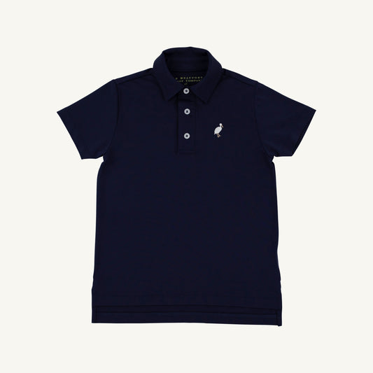 Beaufort Bonnet Prepletic™ Prim & Proper Polo - Nantucket Navy