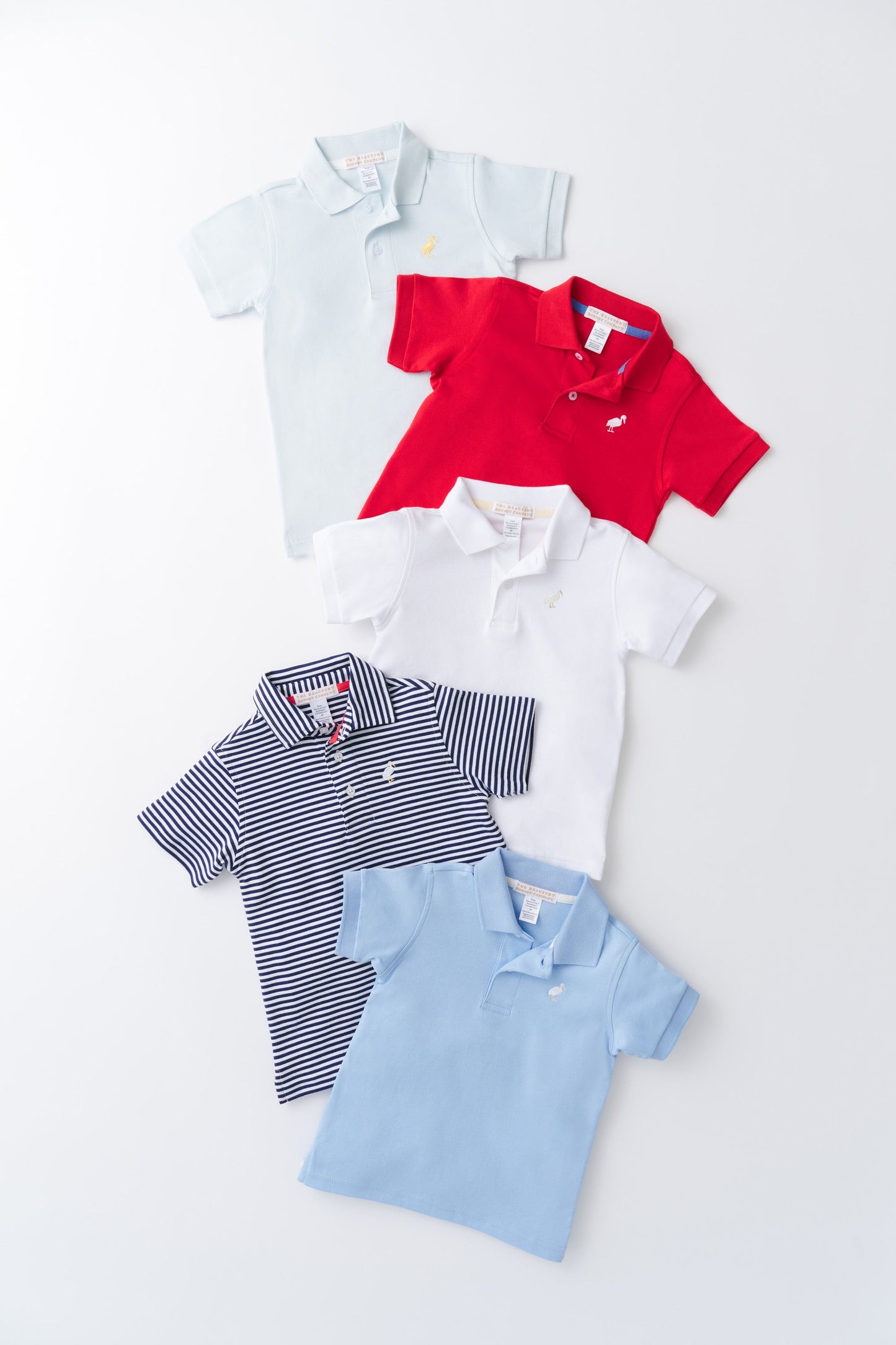 Beaufort Bonnet Prim & Proper Polo & Onesie - Nantucket Navy Stripe with Multicolor St