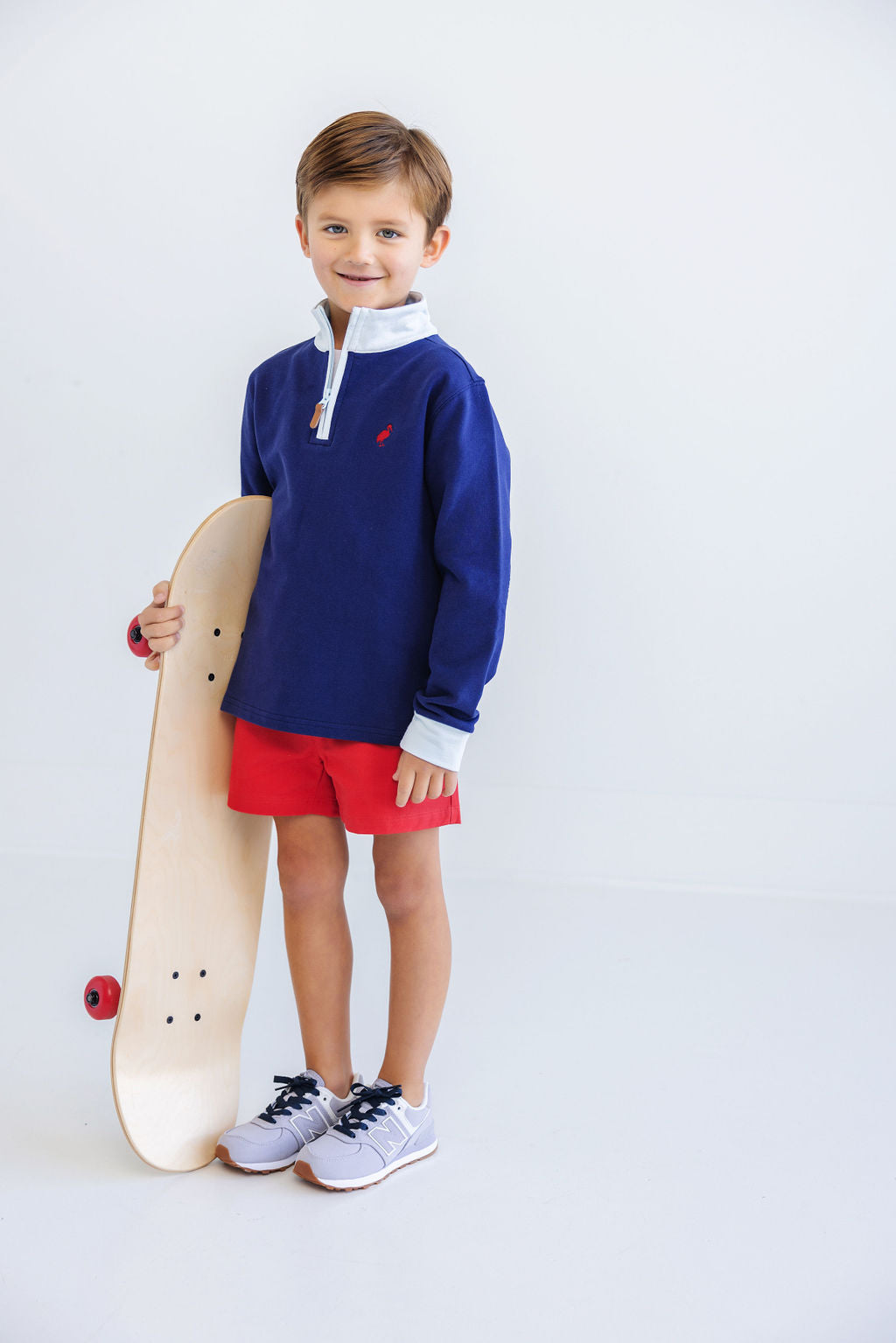 Beaufort Bonnet Sheffield Shorts - Richmond Red with Multicolor Stork