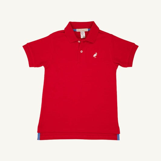 Beaufort Bonnet Prim & Proper Polo & Onesie - Richmond Red